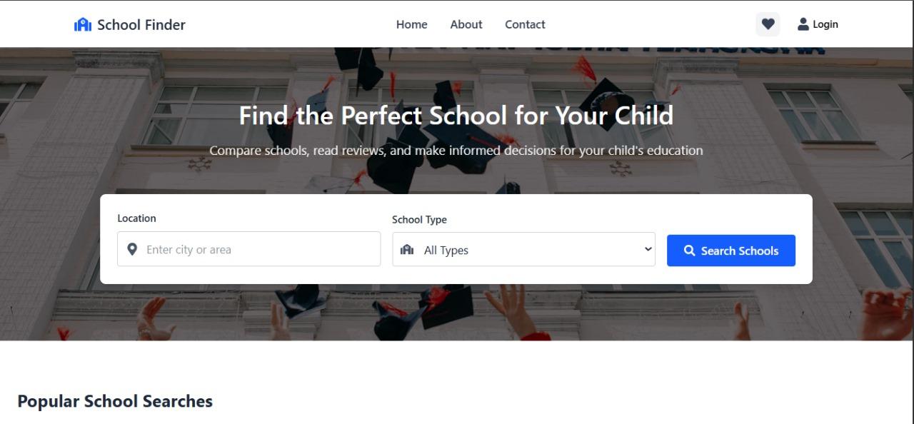 SchoolFinder Web Application